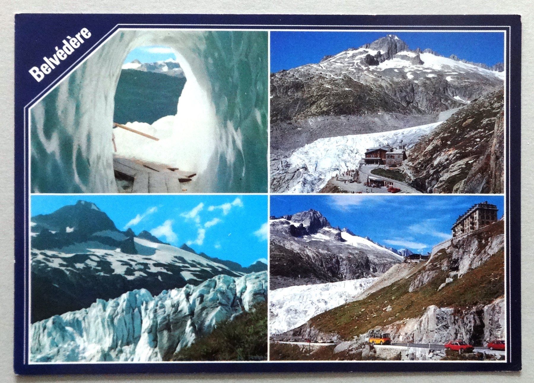 Cartoline postali: Belvédère - Rhonegletscher – Usato da Fétigny venduto da Billy2miny