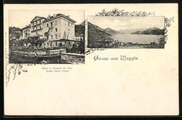 Weggis, Hotel und Pension du Lac, Blick 