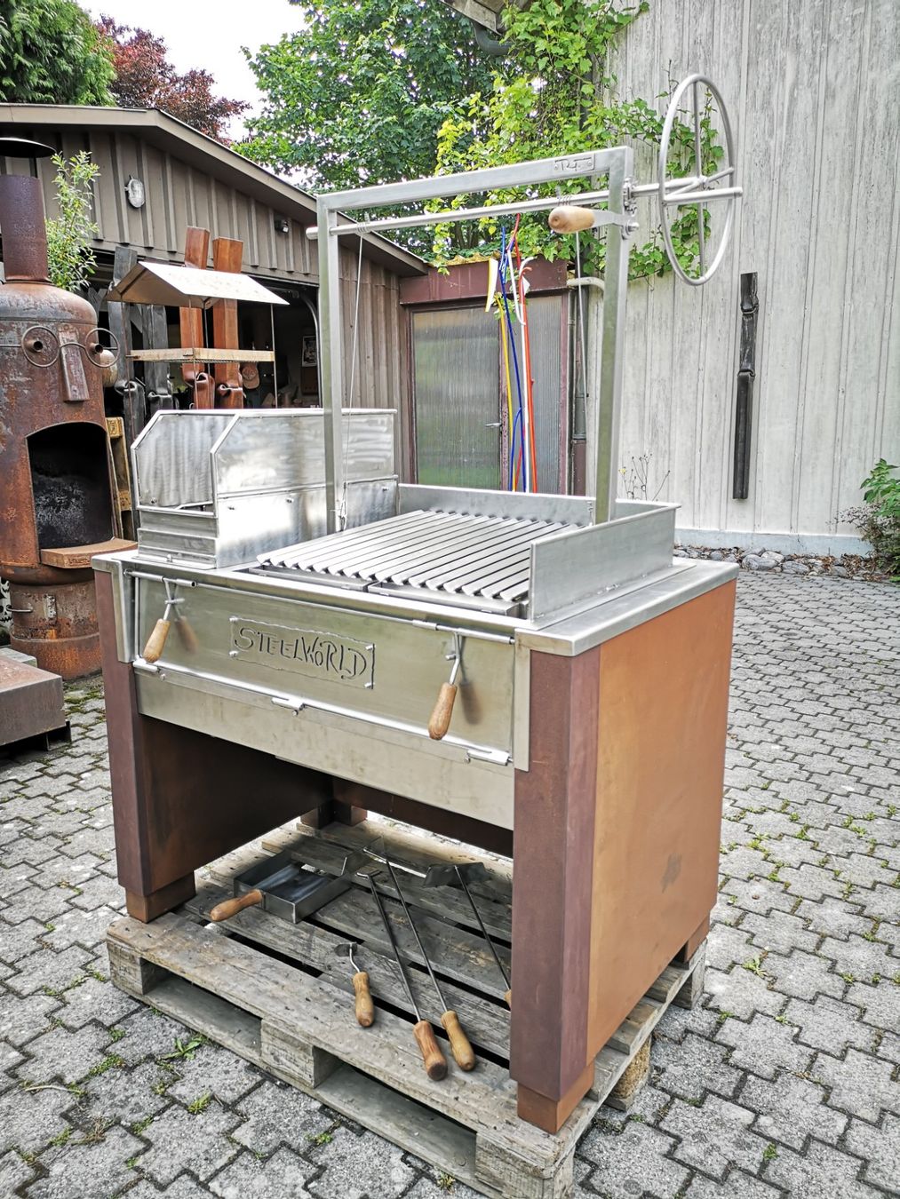 Griglie: Asado Grill Edelstahl – Nuovo e nell'imballaggio originale da Widnau venduto da Steelworld 4