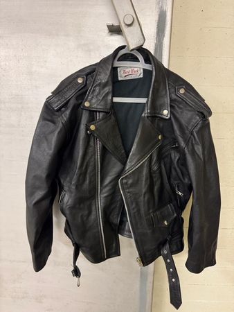Lederjacke Hard Work schwarz Grösse S guter Zustand