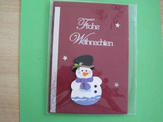 Karten: Weihnachtskarte Nr. 7 handgemacht – Neu und originalverpackt aus Schachen LU von moepsli5