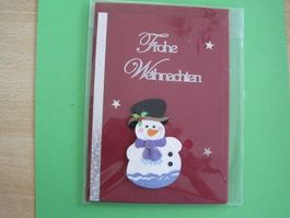 Weihnachtskarte Nr. 7 handgemacht