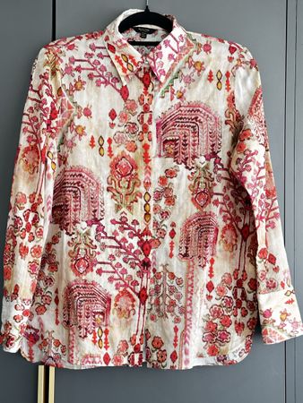 Massimo Dutti Hemdbluse bunt gemustert Grösse 40