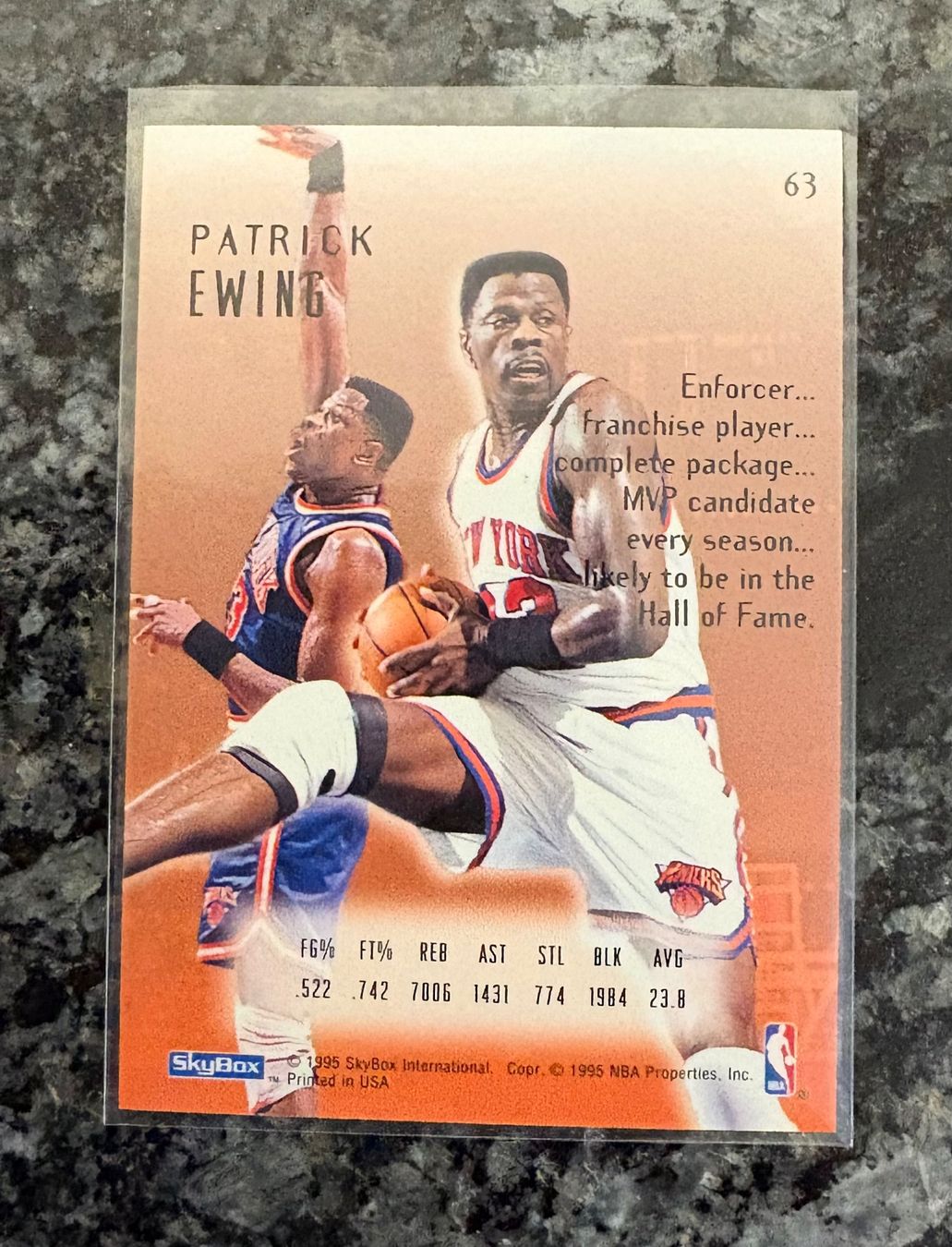 Nba Cartes à collectionner: NBA Patrick Ewing Skybox E Motion 94/95 Card – Neuf (Voir description) à Muttenz par joba23 1