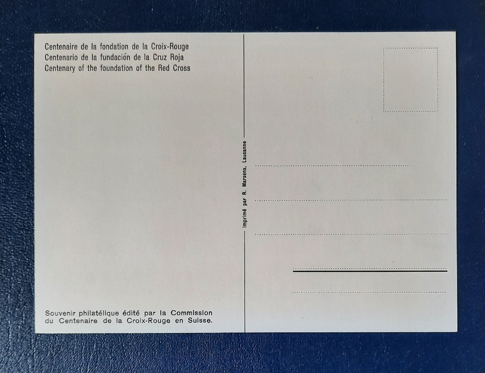 Alle Briefmarken: Maximumkarte Rotes Kreuz 1963 – Gebraucht aus Marly von neu-adlerauge65 1