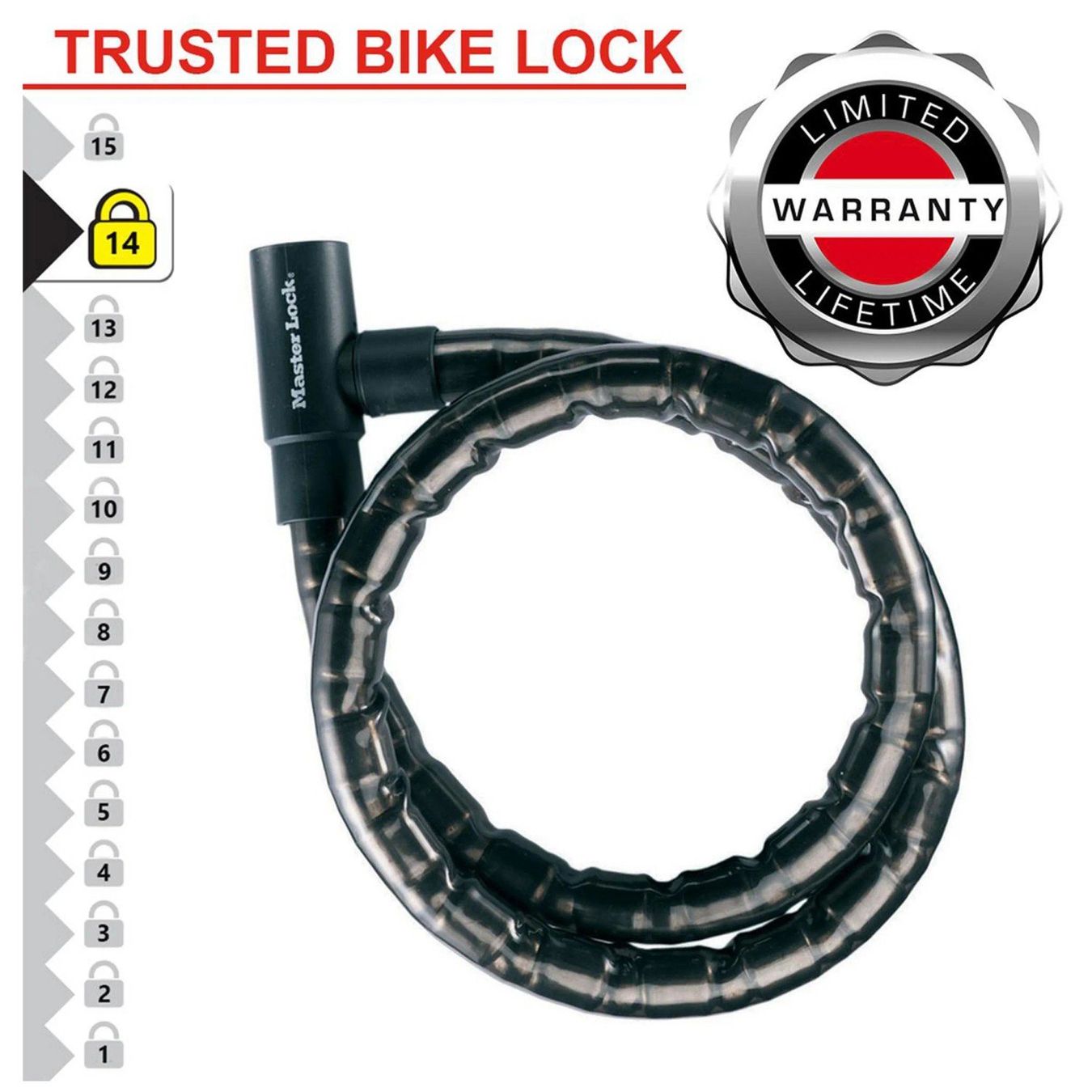 Lucchetti: Master Lock Kabelschloss gepanzert Stahl – Usato da Engelberg venduto da Kirrie
