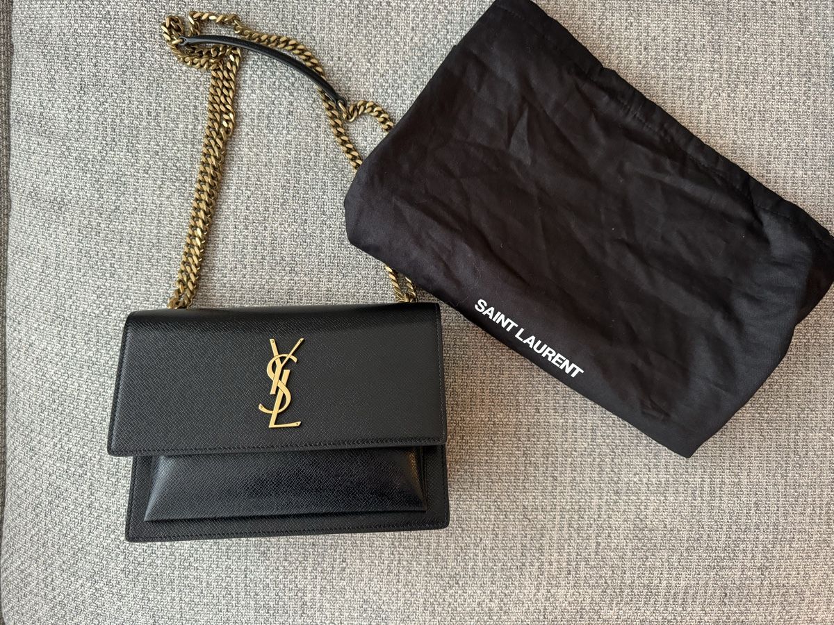 Saint Laurent Borse da donna: YSL Saint Laurent Sunset Schwarz Gold – Nuovo (secondo la descrizione) da Urdorf venduto da alnalo