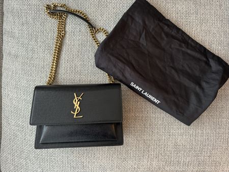 YSL Saint Laurent Sunset Schwarz Gold
