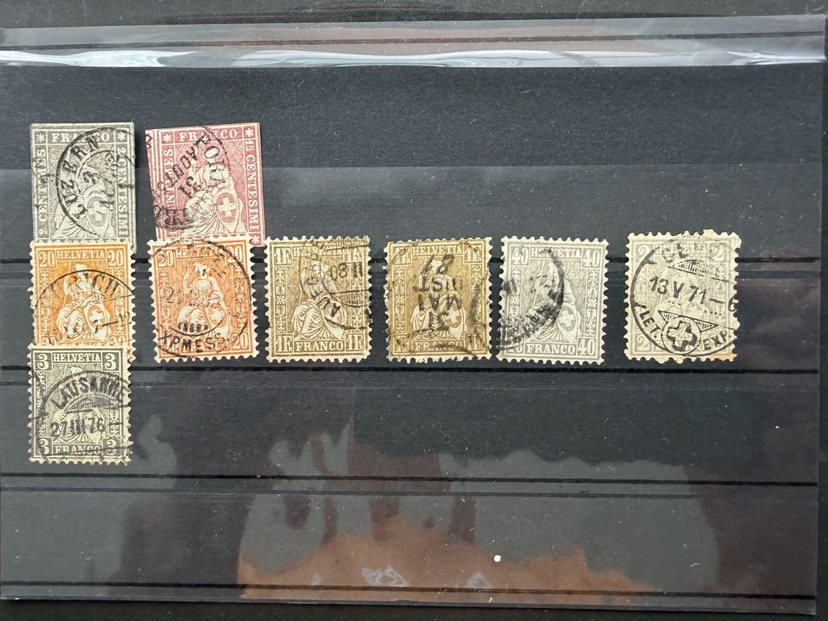 Alle Briefmarken: Sitzende Helvetia diverse Werte – Gebraucht aus Meierskappel von Hala03 3