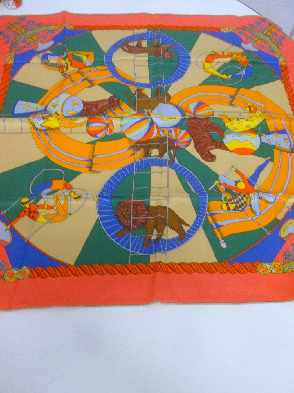 Hermès Foulard & Sciarpe: Hermès-Schal, Circus, neu, 100% Seide – Nuovo (secondo la descrizione) da Sementina venduto da babucia