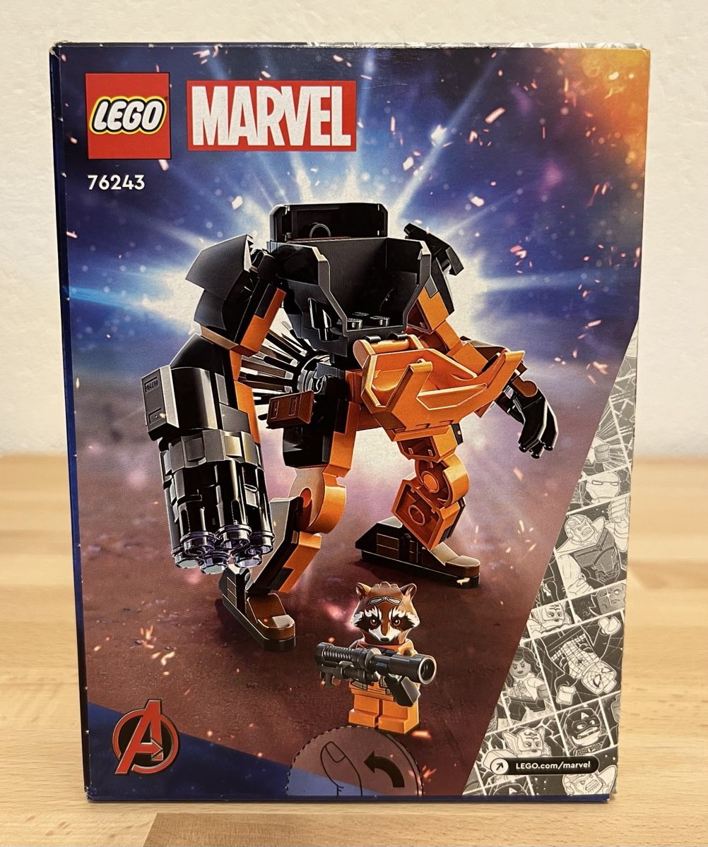 Lego Kit di costruzioni: LEGO Marvel 76243 Rocket Mech Armour  – Nuovo e nell'imballaggio originale da Frinvillier venduto da Tulepule 1