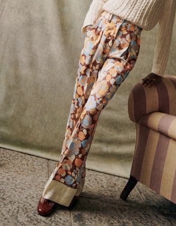 Sézane Théophile Hose Retro Peach Gr. 38 – Neu mit Etikett