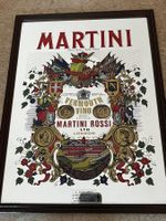 Magnifique miroir publicitaire Vintage Martini années 70