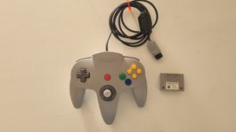 Original Nintendo 64 Controller mit Controller Pak