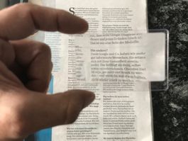 3x Lupe / Lesehilfe in Kreditkartenform Transparent Senioren