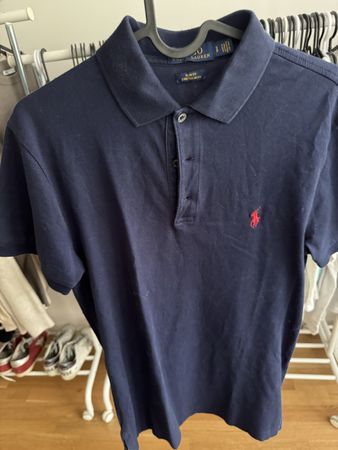 Polo Ralph Lauren Herren Polo Gr. S Dunkelblau SLIM FIT Somm