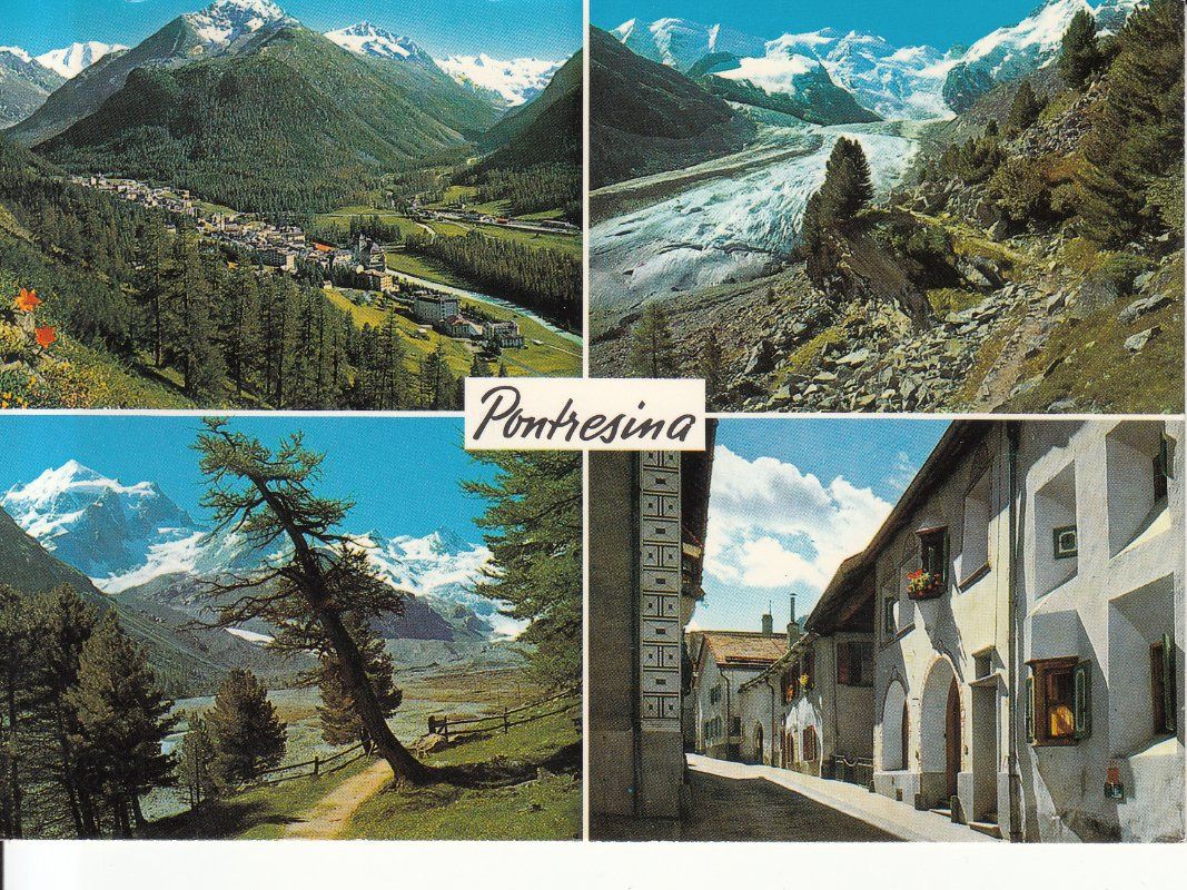 Cartoline postali: Pontresina 1987 – Usato da Bürglen TG venduto da StampGraf