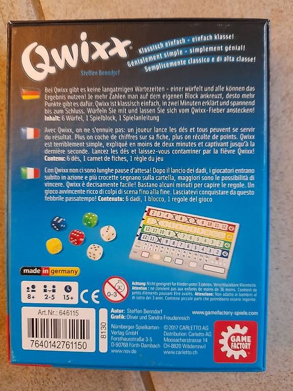 Giochi: Qwizz Spiel – Usato da Bäriswil BE venduto da Eddy77 2