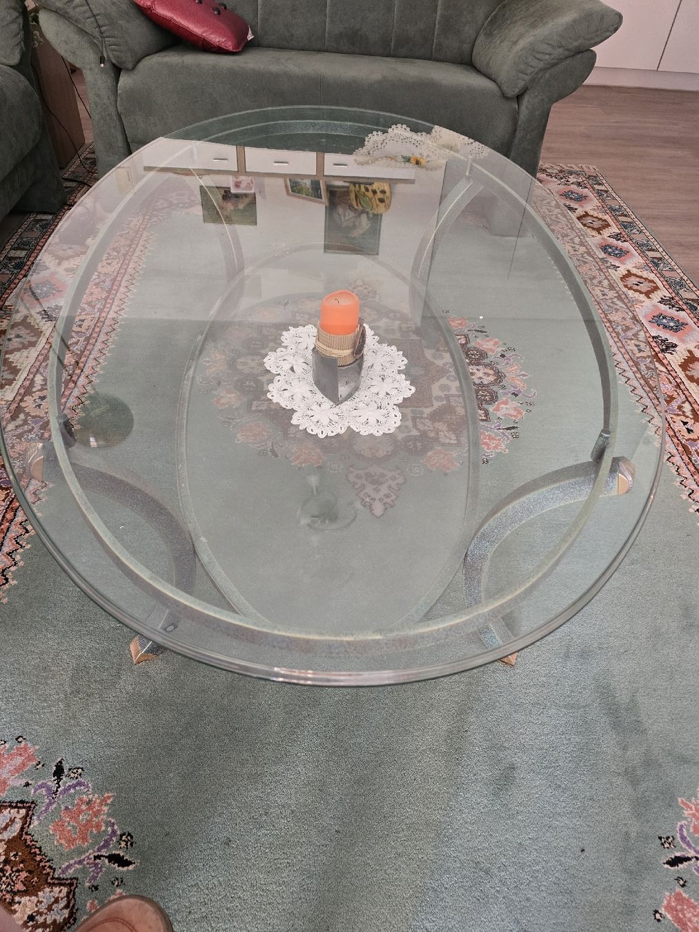 Tische: Table basse ovale Pierre Vandel Paris – Gebraucht aus Rances von JEFF65