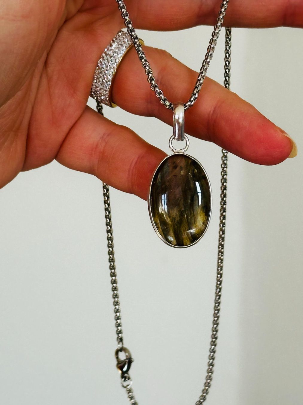 Catenine: Labradorite Gemstone Handmade Jewelry necklace – Nuovo e nell'imballaggio originale da Genève venduto da AGBERG 2