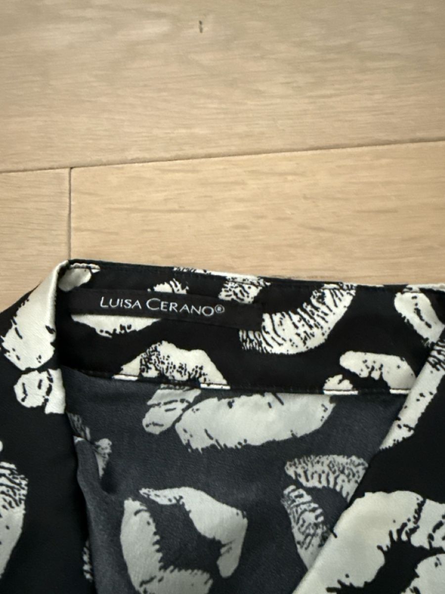 Luisa Cerano Maglioni & Felpe: Luisa Cerano Strickpullover mit Hemdeinsatz, Grösse 42 – Nuovo (secondo la descrizione) da Wittinsburg venduto da redrose296 5