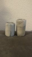 2 Marmor Kerzenhalter