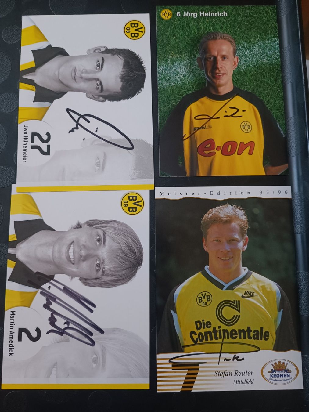 Autografi: 4x  BVB - Borussia Dortmund - handsigniert – Usato da Menziken venduto da Artographs