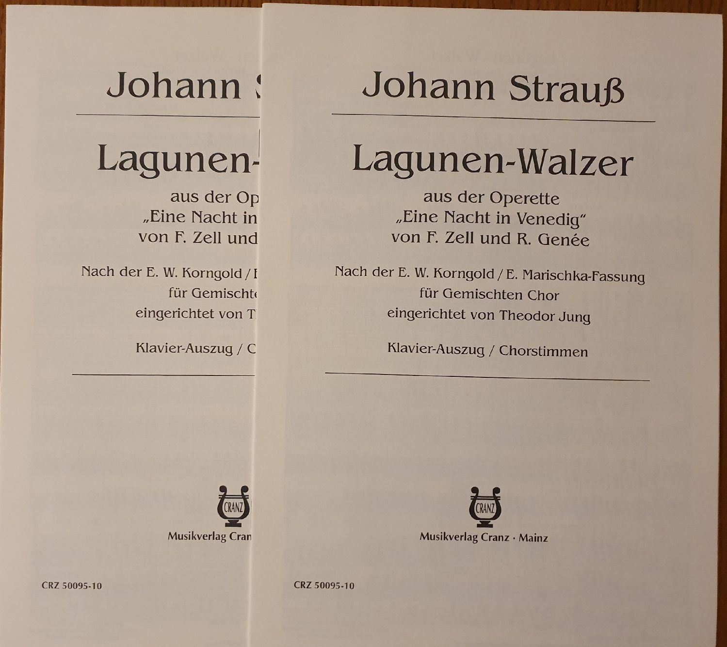 Libri: Johann Strauss Lagunen-Walzer: Chorstimmen, neu – Nuovo (secondo la descrizione) da Zürich venduto da Philotimo