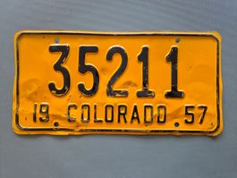 Autoschild Colorado USA Jahrgang 1957 35211