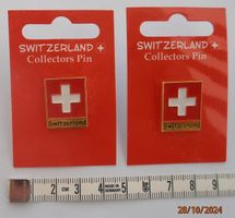 2 neue "PIN MIT SCHWEIZERKREUZ"