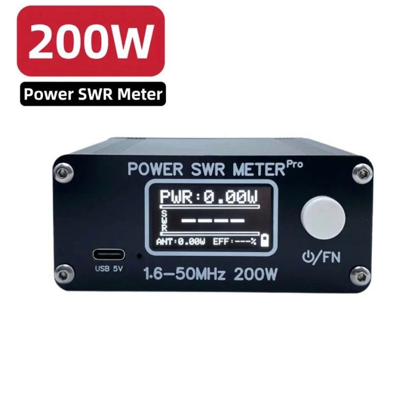 Radiocomunicazione: CB-/HAM SWR/Power Meter 200 Watt mit eingebautem Akku – Nuovo e nell'imballaggio originale da St. Gallen venduto da Radiomania-Schweiz