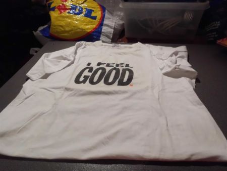T-Shirt Grösse L, weiss,  Feel good