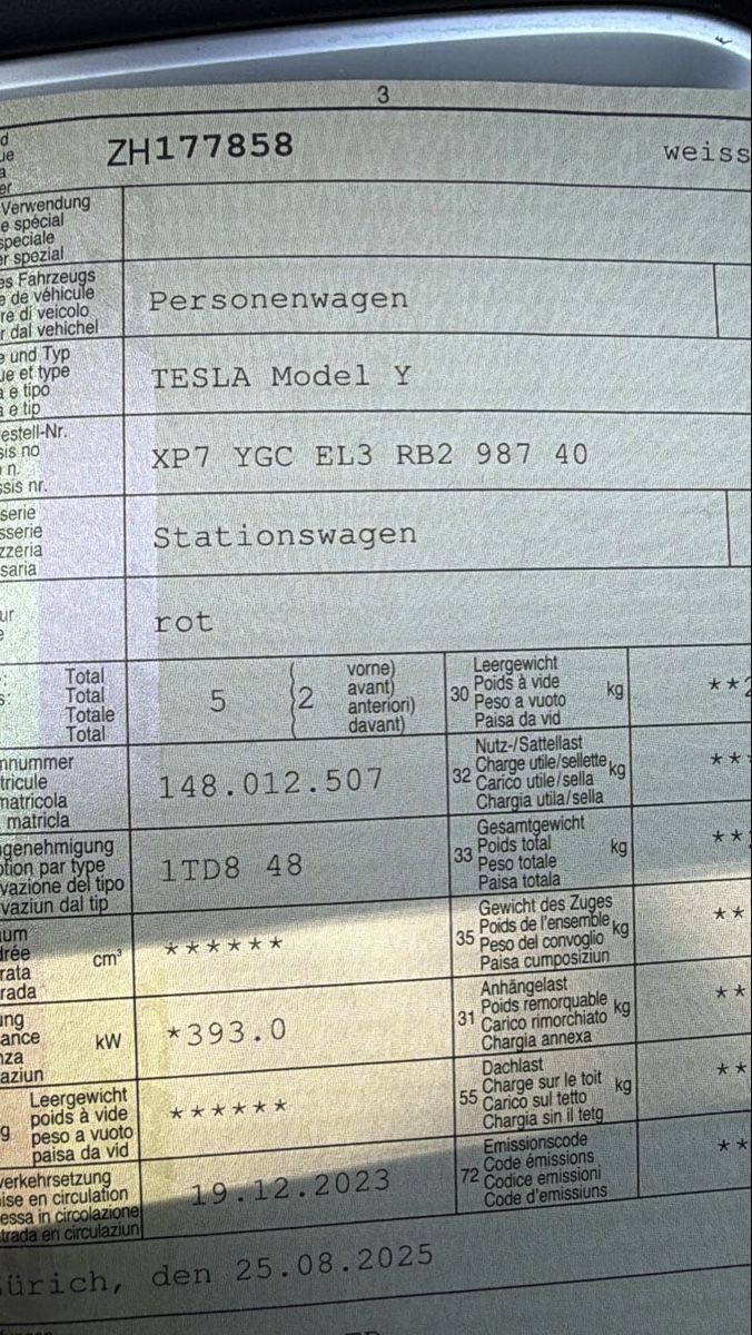 Tesla Autos: Tesla Model Y Performance – D'occasion à winterthur par iva_j2h5 5