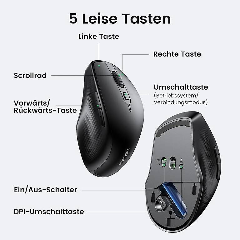 Mouse: Bluetooth Maus kabellos (BT + 2.4G) – Usato da Amriswil venduto da Vrobi 1