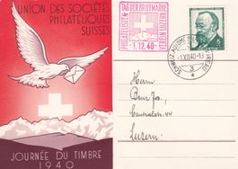 Tag der Briefmarke 1940 St. Gallen 1.XII.1940
