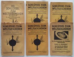 6 Monatshefte "Schlüssel zum Weltgeschehen", Behm, 1927-1932