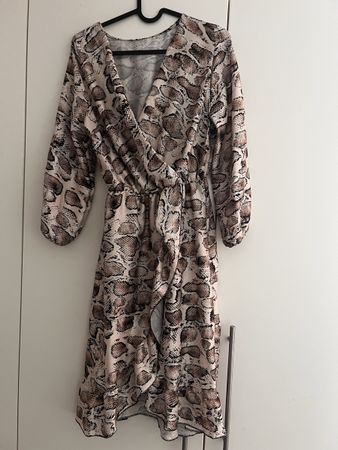 Damen Kleid mit Schlangenmuster Grösse S / 36