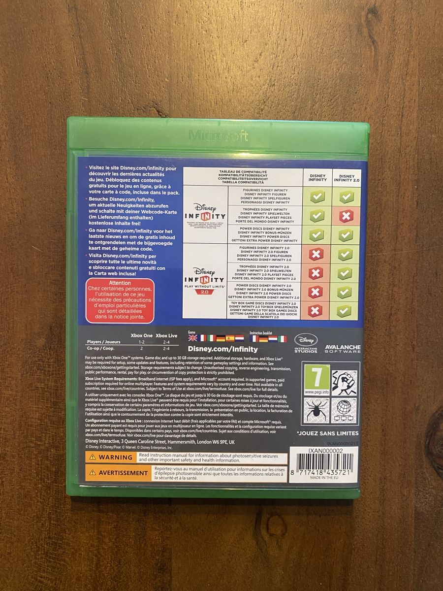 Microsoft Giochi: Disney Infinity 2.0 für Xbox One – Usato da Thunstetten venduto da Virus_33 2