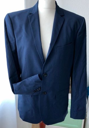 Wie neu: H&M Blazer / Jackett, dunkelblau, L / 50, Herren