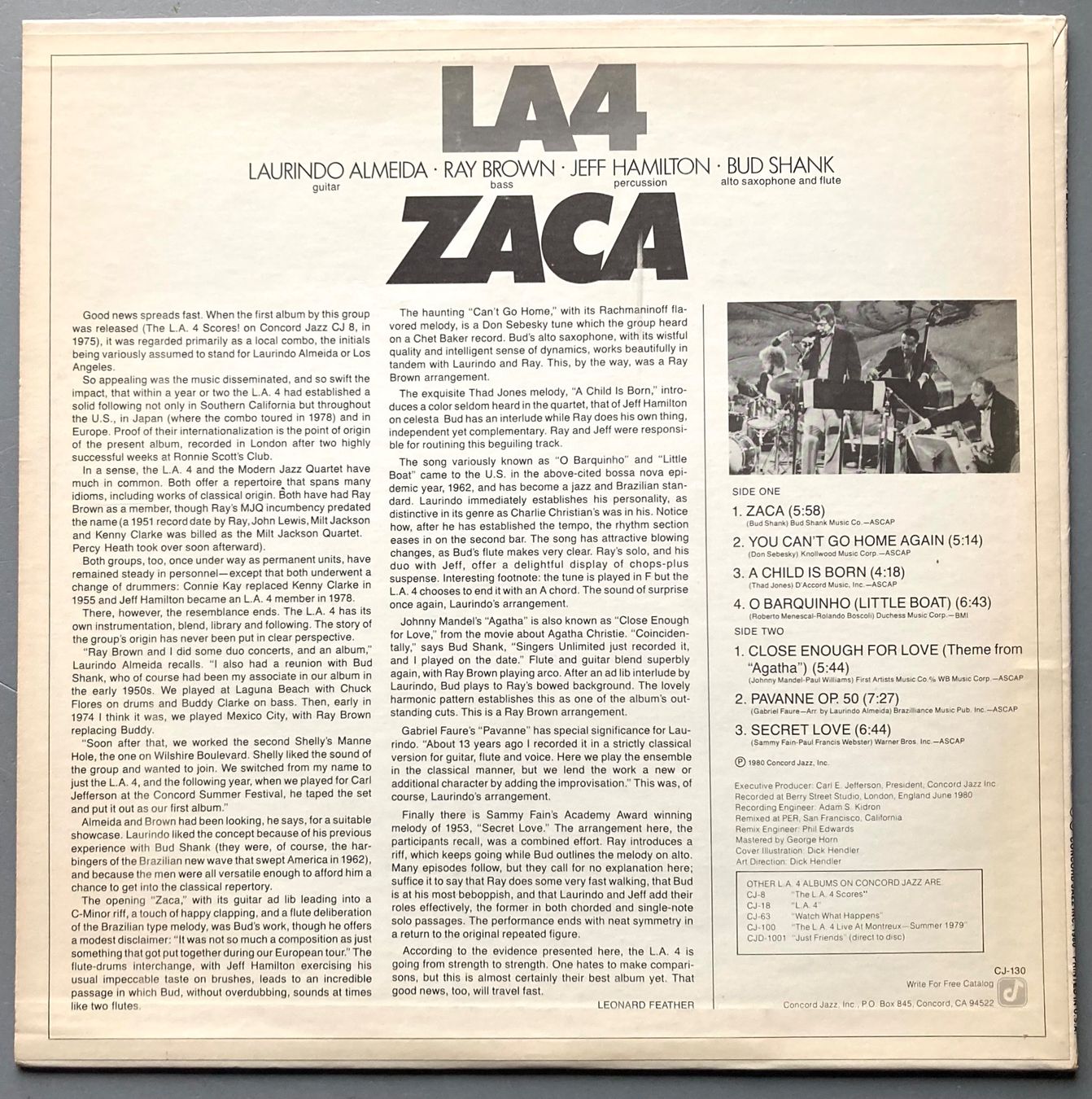 Vinyles: LA4 - ZACA – D'occasion à Poliez-Pittet par Newtown-Records 1