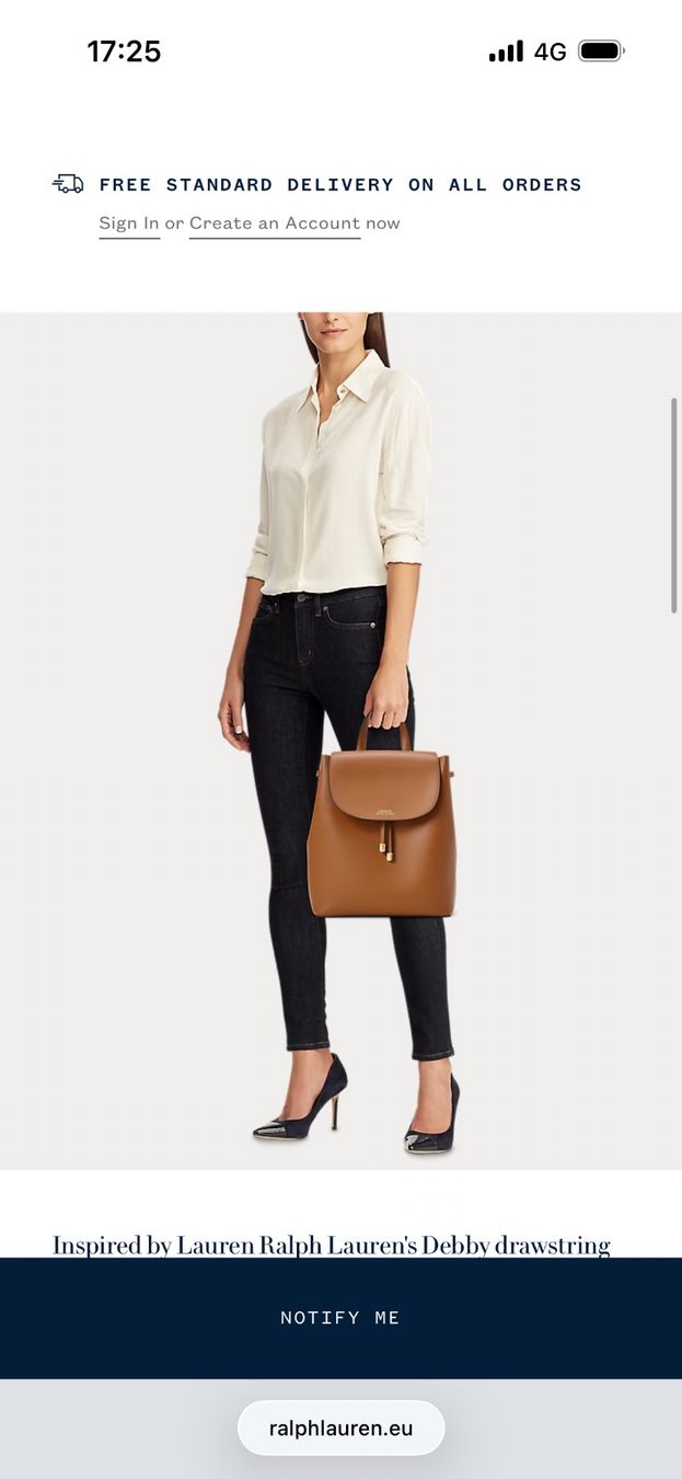 Ralph Lauren Zaini: Ralph Lauren Drawstring Leather Backpack – Usato da Winznau venduto da Lauralavera1 3