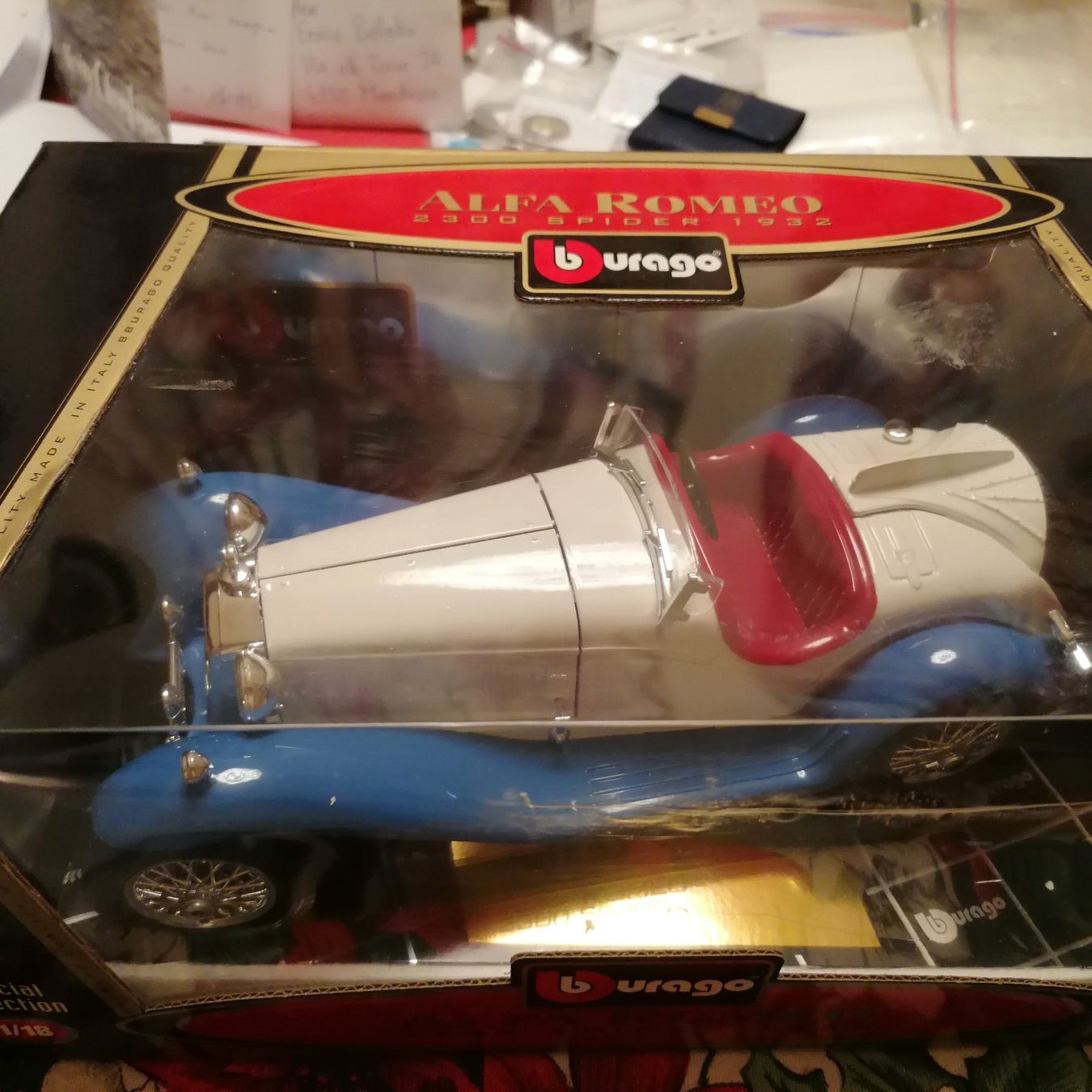 Bburago Kit di modellismo & Modellini statici: ALFA ROMEO 2300  1932 – Nuovo e nell'imballaggio originale da Mendrisio venduto da Accamuta