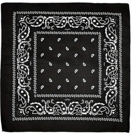 BANDANA MIT PAISLEY  PRINT, SCHWARZ NEU