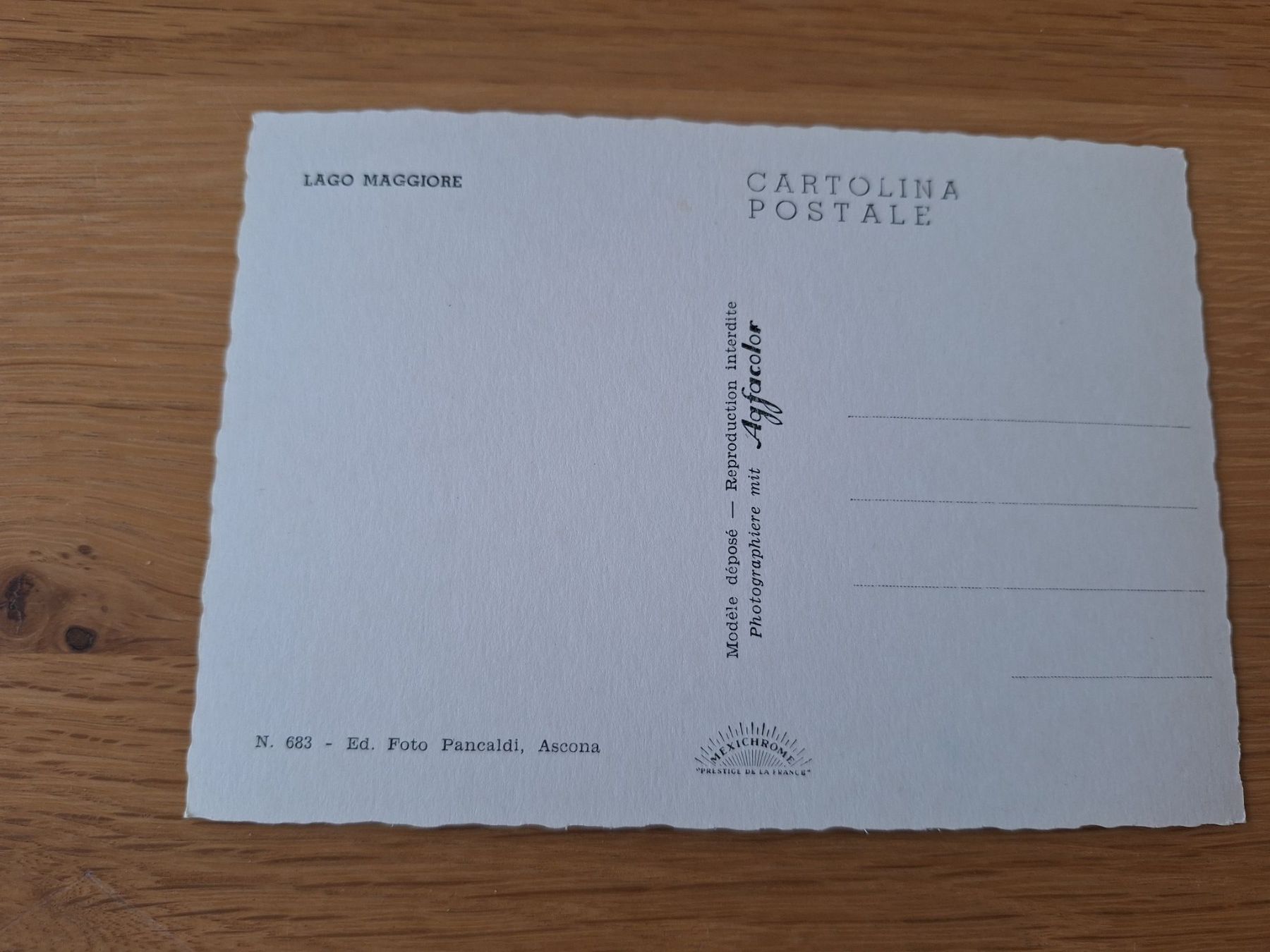 Cartoline postali: Postkarte Lago Maggiore vier Ansichten – Usato da Wanzwil venduto da chlinih93 1