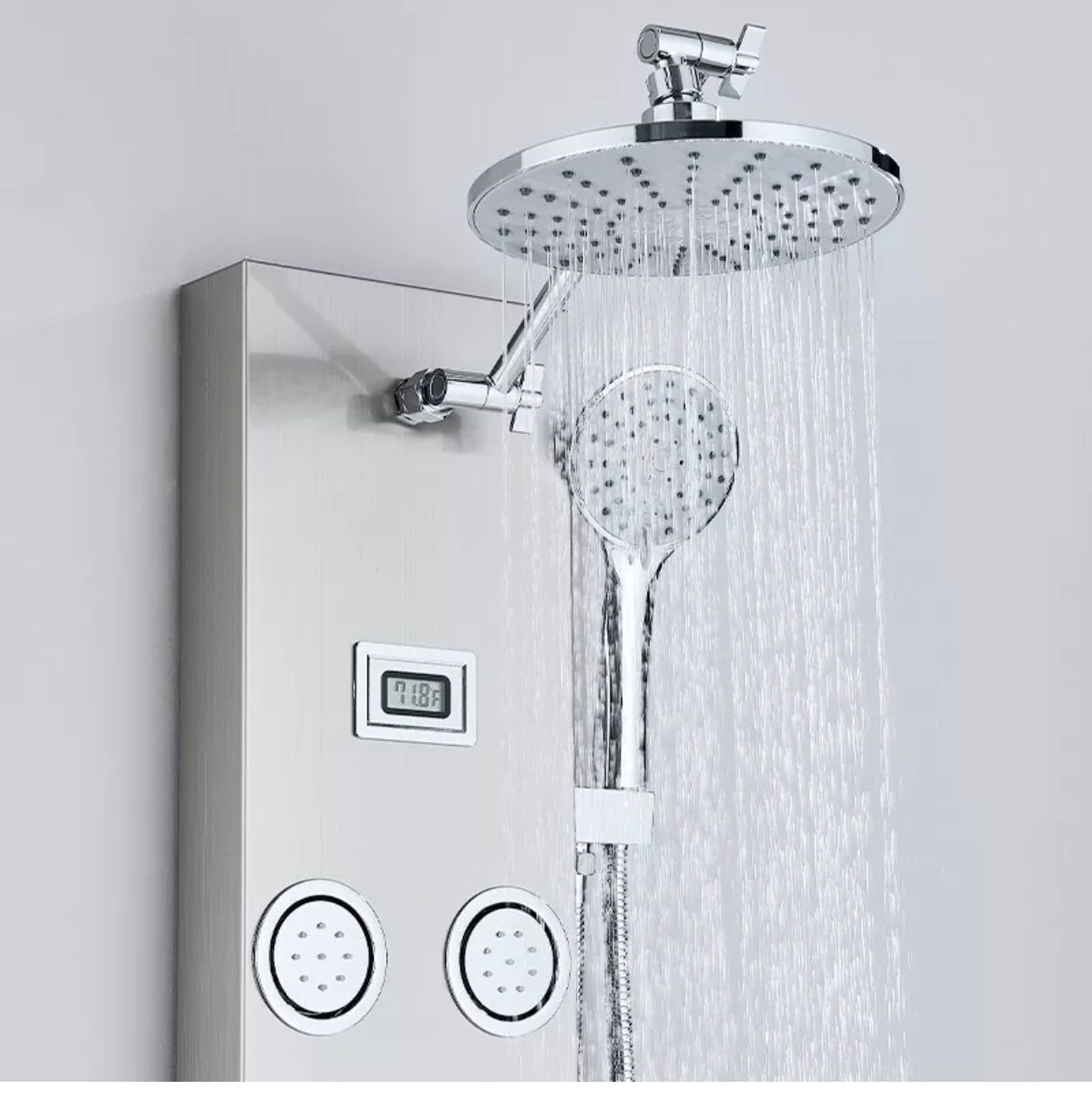 Docce: + Edelstahl Duschpaneel Duschset Regendusche Duschsäule – Nuovo e nell'imballaggio originale da Amriswil venduto da JaJa-Express 2