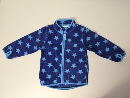 Kuschelige Baby Fleecejacke von Smile mit Sternen Gr. 86