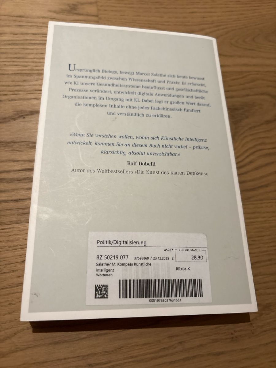 Libri: Buch Kompass Künstliche Intelligenz Marcel Salathe – Usato da Erlinsbach venduto da Camara4 1