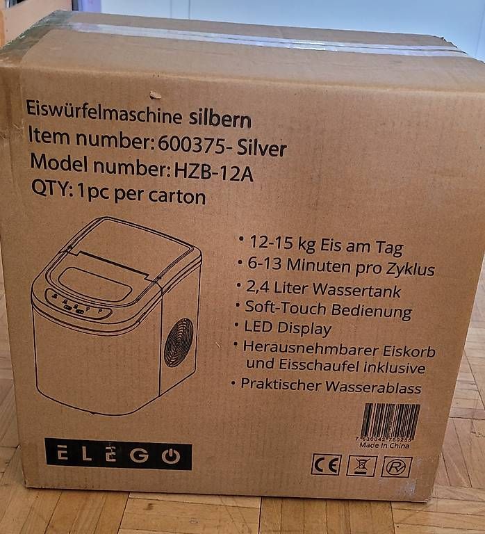 Elettrodomestici da cucina: Neu ungeöffnet Eiswürfelmaschine ELEGO silber – Usato da Arbon venduto da Fugas 1