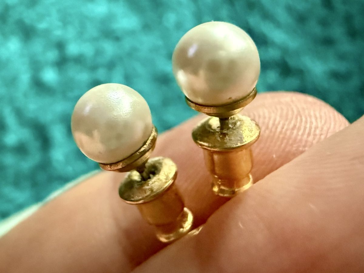 Orecchini pendenti & Orecchini a lobo: Vintage raffinierte elegante Perlen Ohrringe – Usato da Lamone venduto da LaCantinaMagica 1