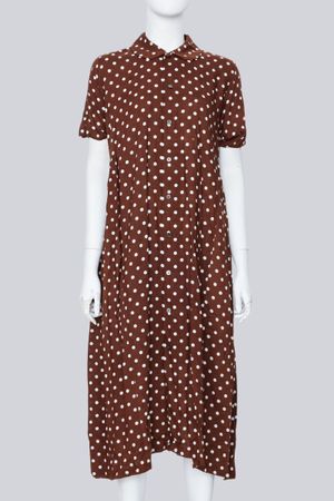 COMME des GARÇONS Polka Dot Rayon Midi Dress (AD2015)